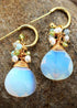 Boho Earrings, Dangle Earrings, Blue Amazonite, Celebrate
